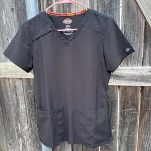 Dickies Black Scrub Top